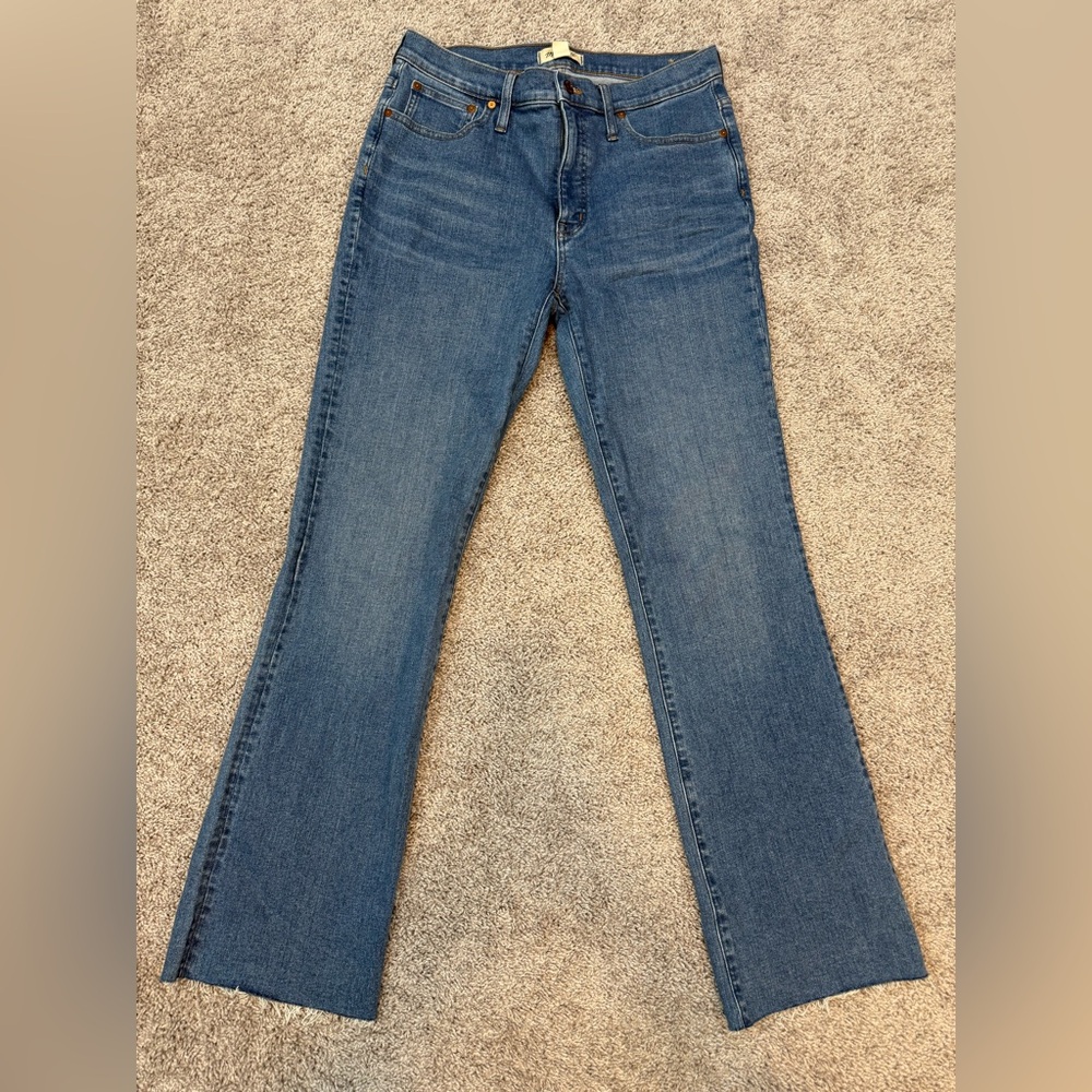 Madewell  Mid Rise Kick Out Cropped Jeans, Sz 30 TL (Taller)